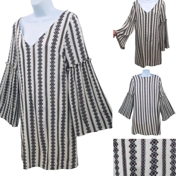 Elan Gauze Boho Mini Dress - Picture 1 of 13